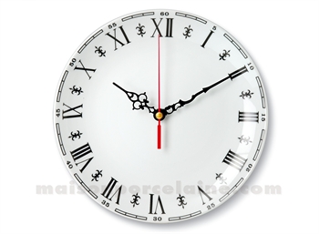 Mecanisme horloge pour assiette