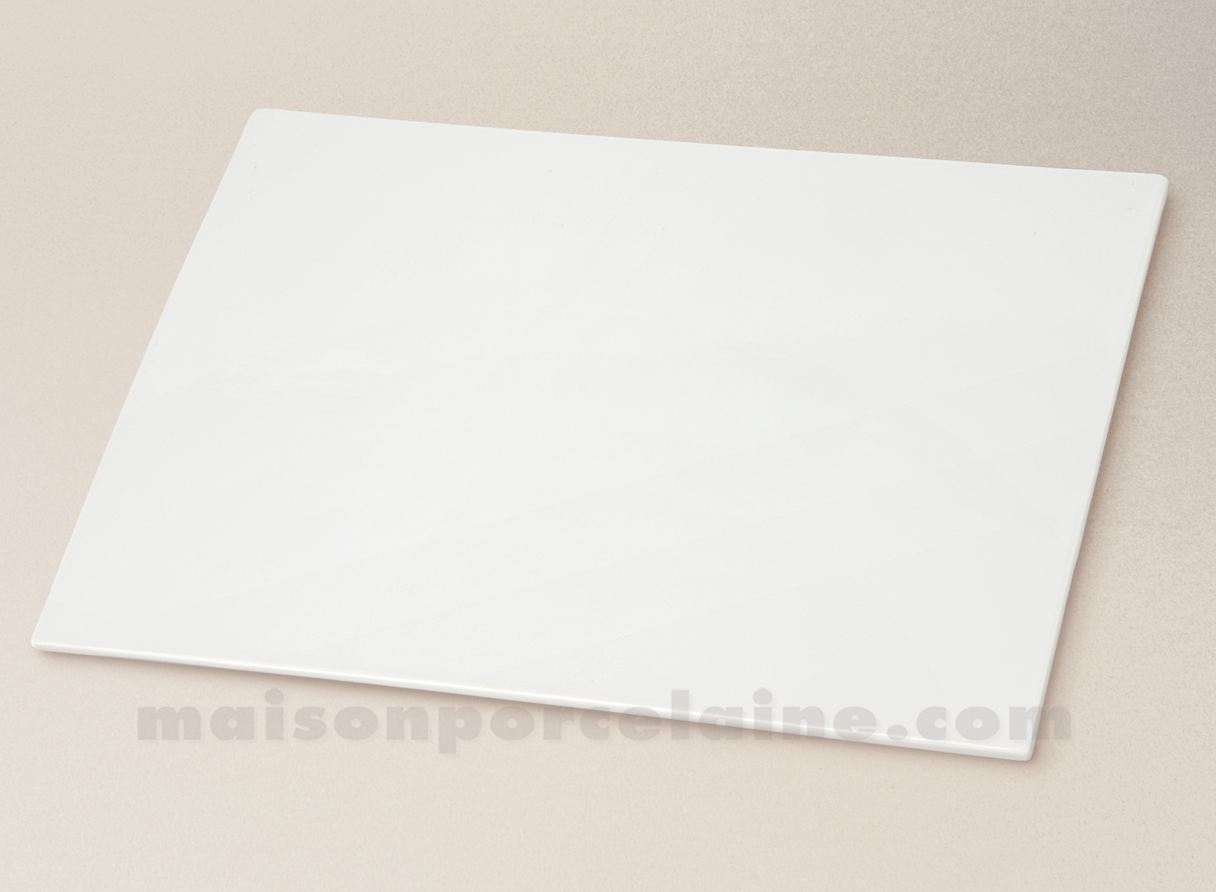 Superbe Maison De La Porcelaine Blanche #3: PLAQUE RECTANGULAIRE UNIE PORCELAINE BLANCHE 30X21 Superbe Maison De La Porcelaine Blanche #3: PLAQUE RECTANGULAIRE UNIE PORCELAINE BLANCHE 30X21