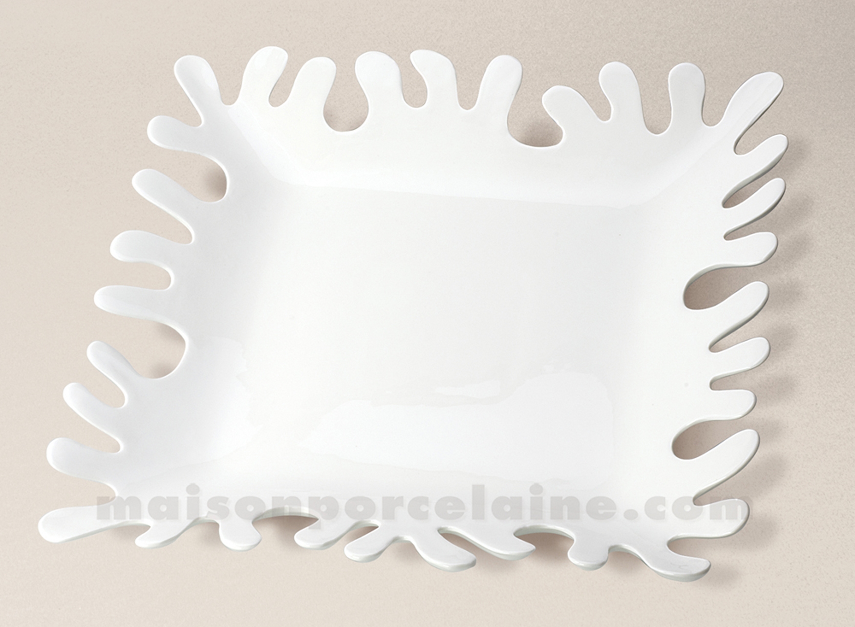 Plat Porcelaine Algue Carre Blanc 31 5×31 5×4 5 Maison De La Plat Porcelaine Algue Carre Blanc 31 5×31 5×4 5 Maison De La
