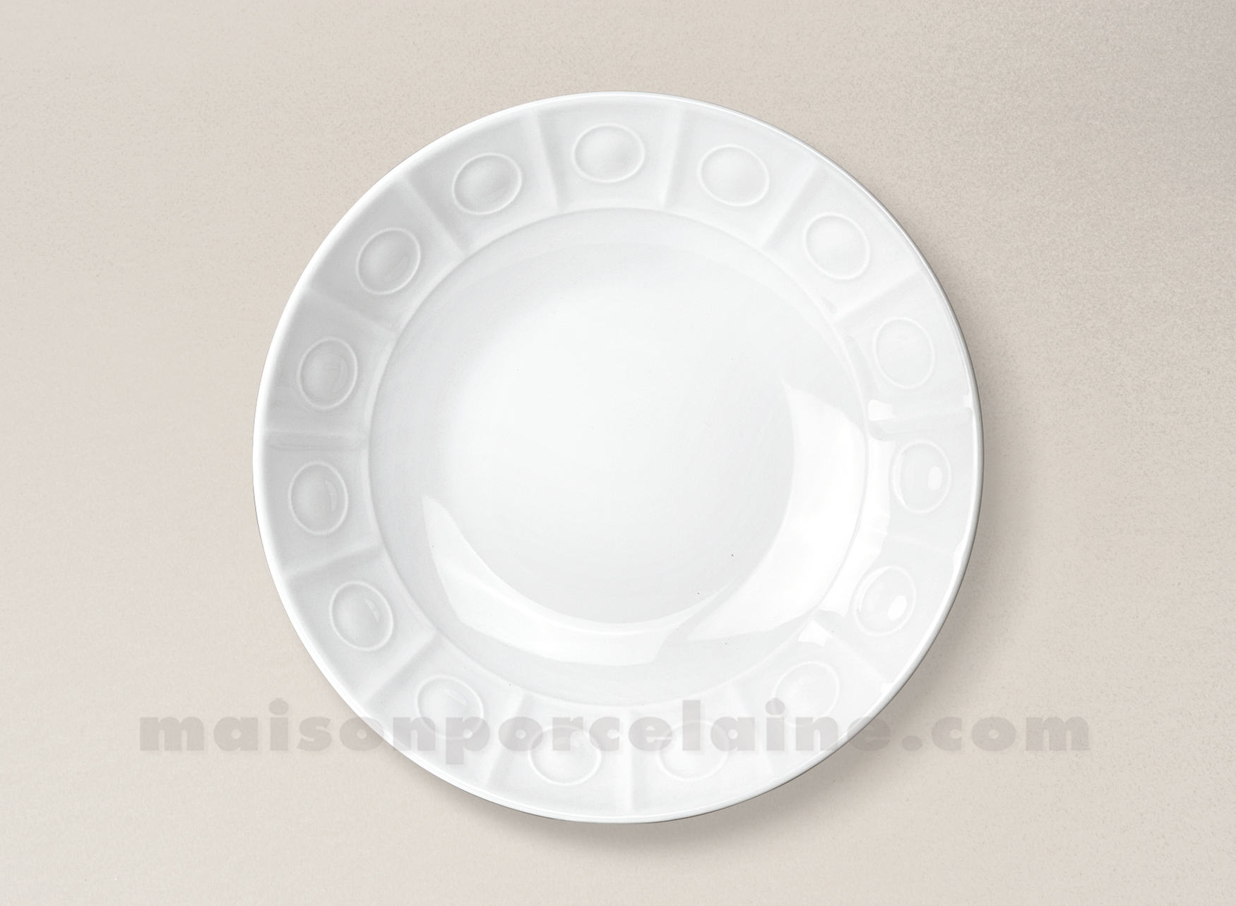 Assiette creuse Blanche