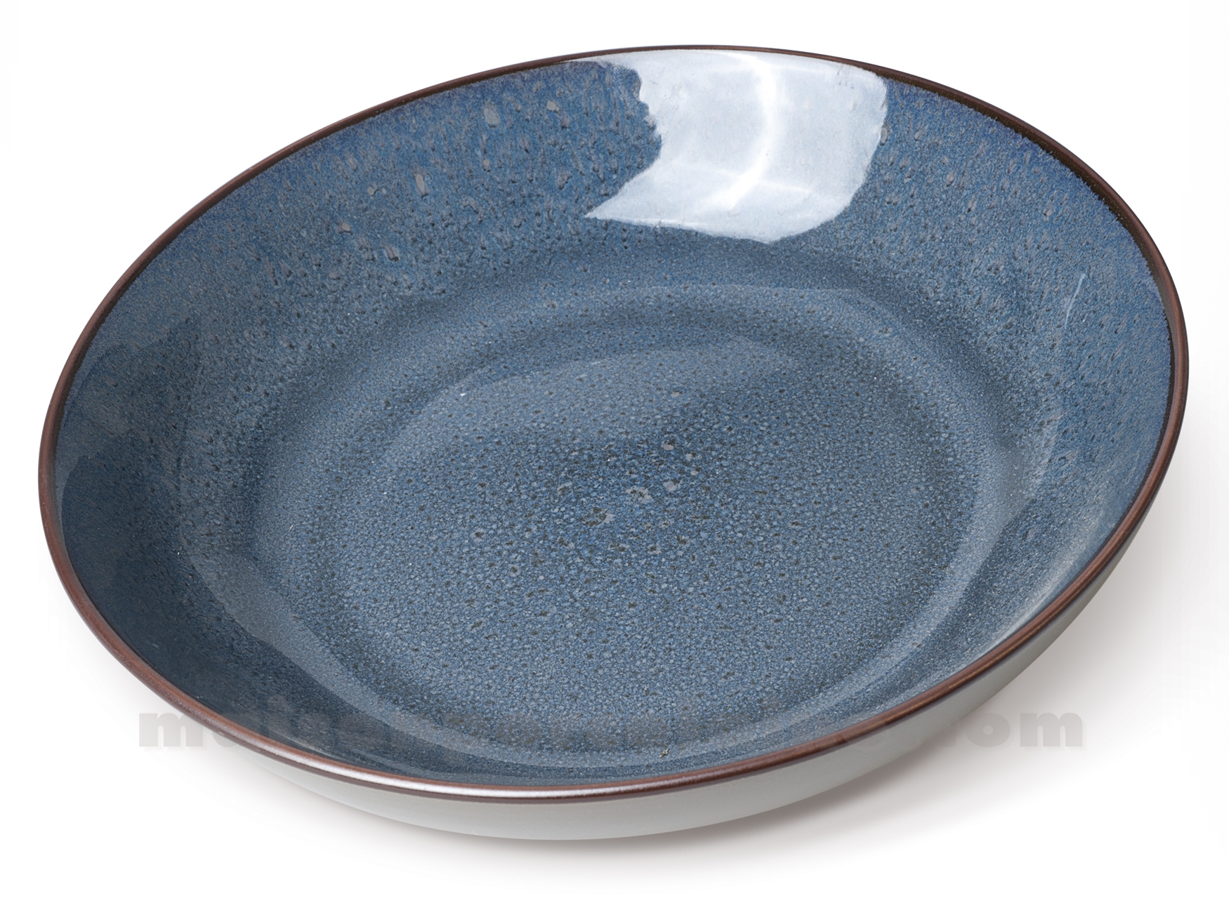 ASSIETTE CREUSE GOURMET GRES MEDARD DE NOBLAT FEELING INDIGO 24CM