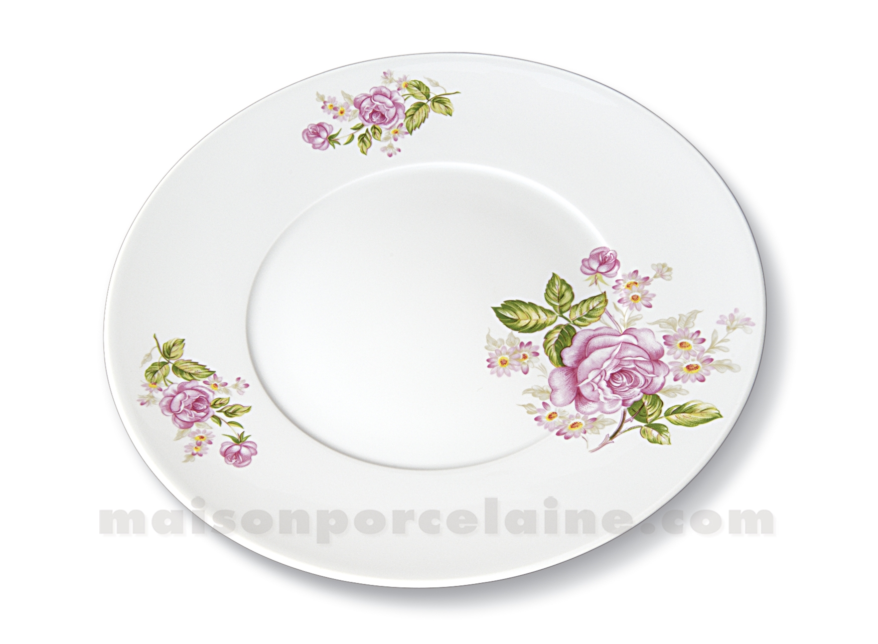 ASSIETTE PLATE LIMOGES PORCELAINE BLANCHE ENVIE D28 - Maison de la  Porcelaine