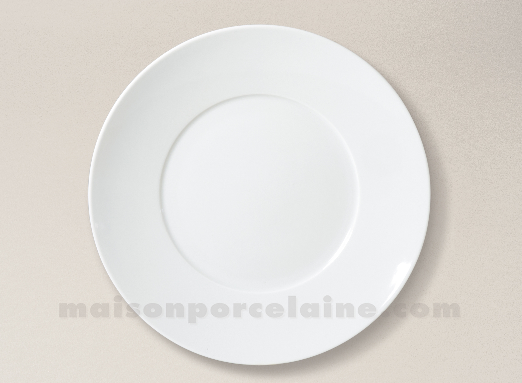ASSIETTE PLATE LIMOGES PORCELAINE BLANCHE ENVIE D28 - Maison de la  Porcelaine