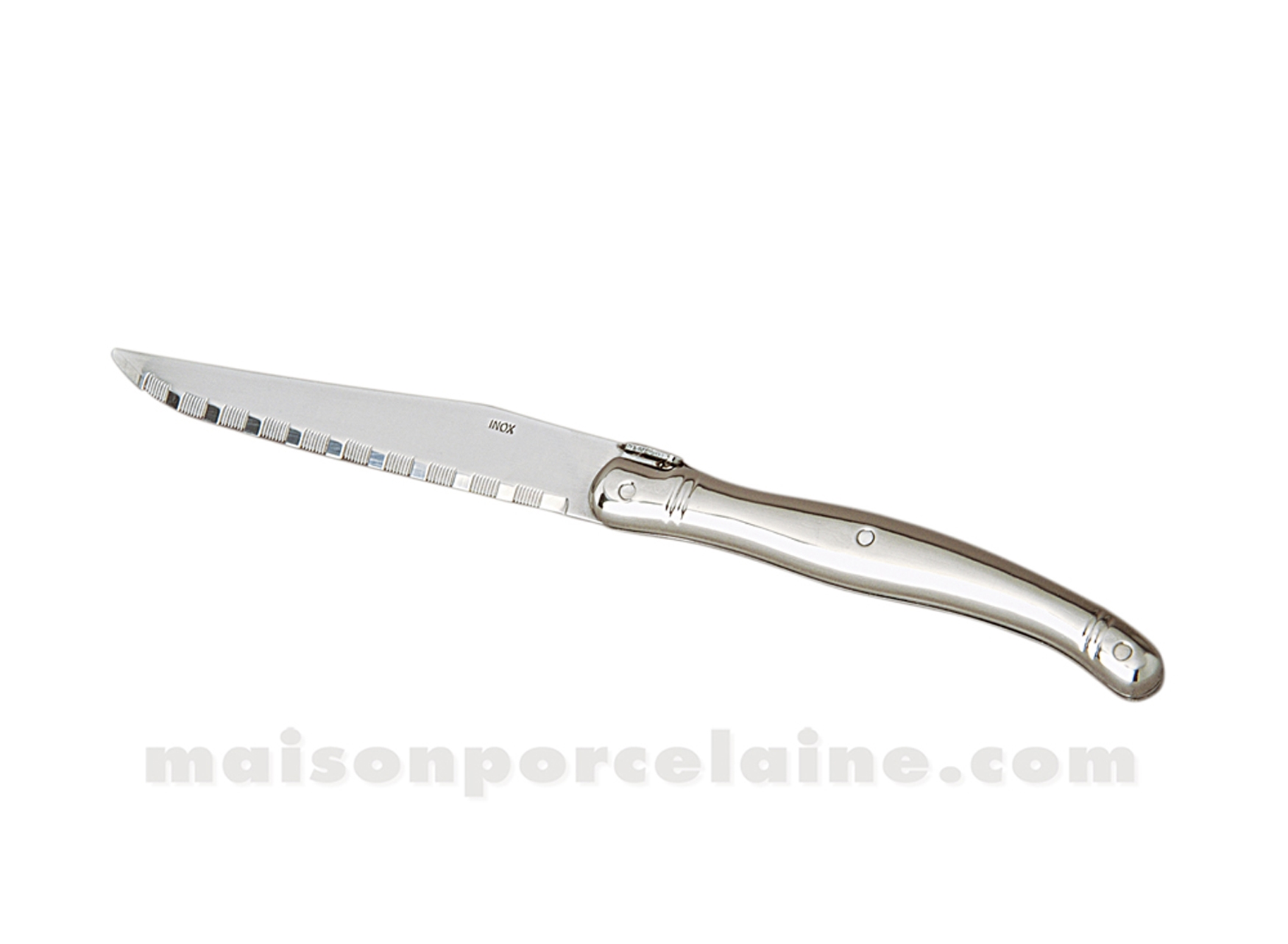 Couteau de cuisine Laguiole tout inox Eminceur