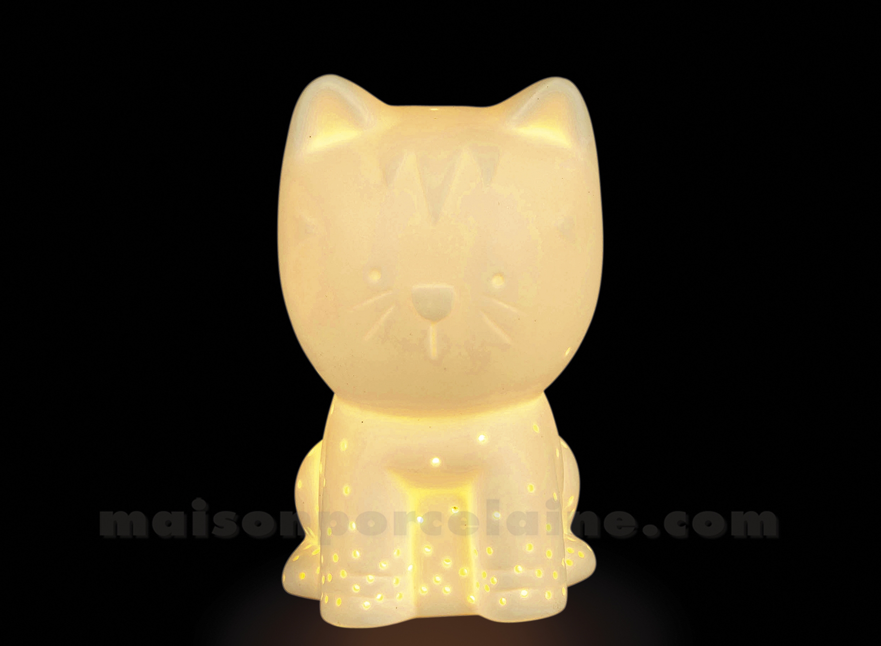 LAMPE BISCUIT PORCELAINE - LED MINI - LICORNE 9X8X12 - Maison de