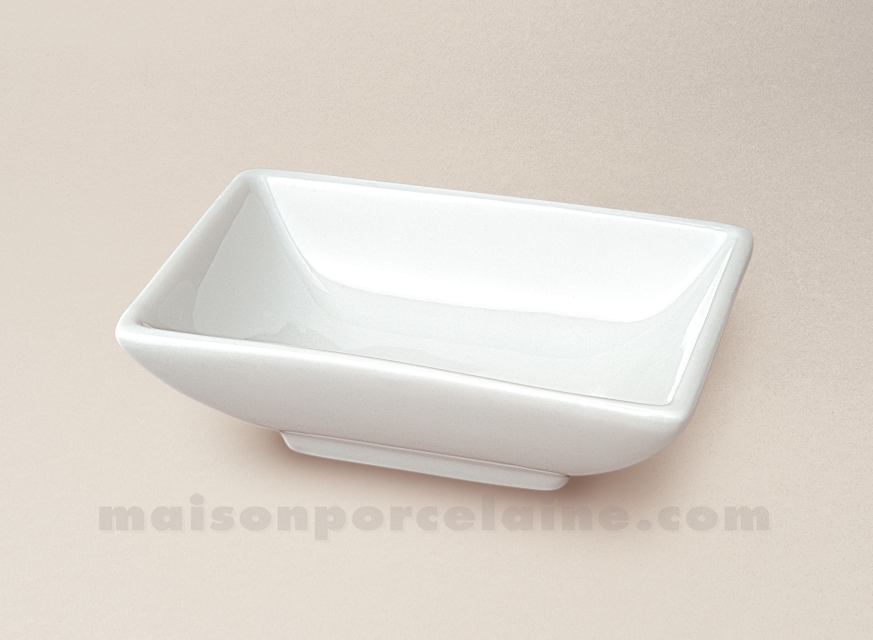 Mini mise en bouche cuillère en porcelaine blanc 90mm H45mm