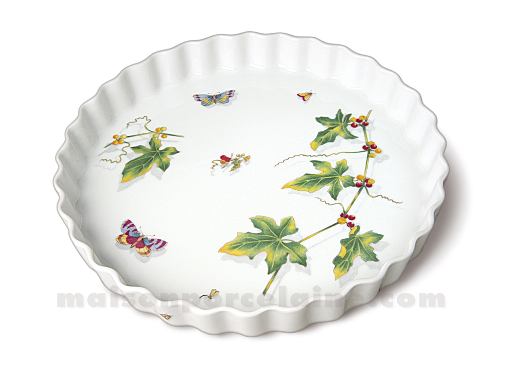 MOULE TARTE CULINAIRE 3 TOQUES 28X4 - Maison de la Porcelaine