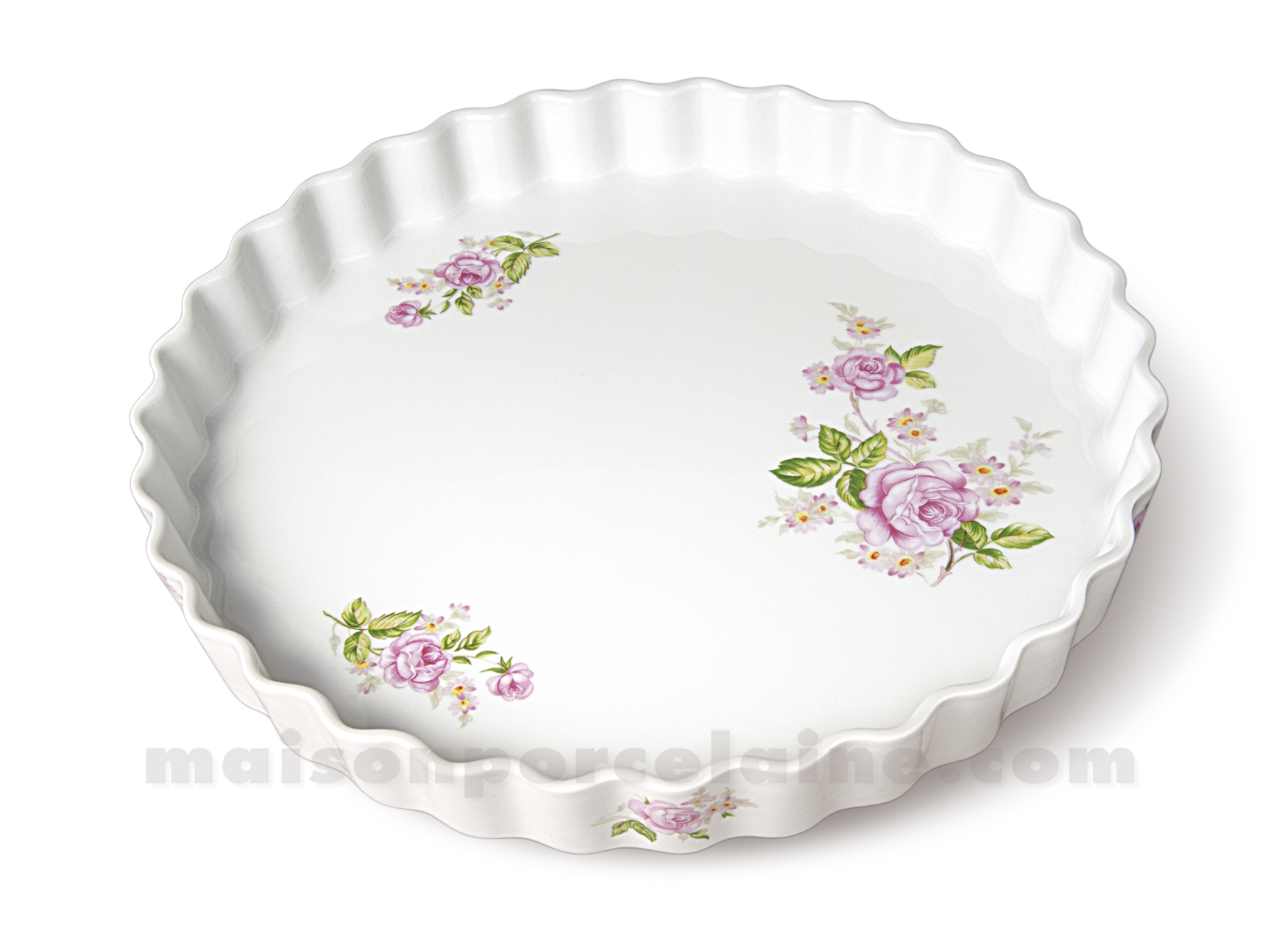 MOULE TARTE CULINAIRE 3 TOQUES 33X5 - Maison de la Porcelaine