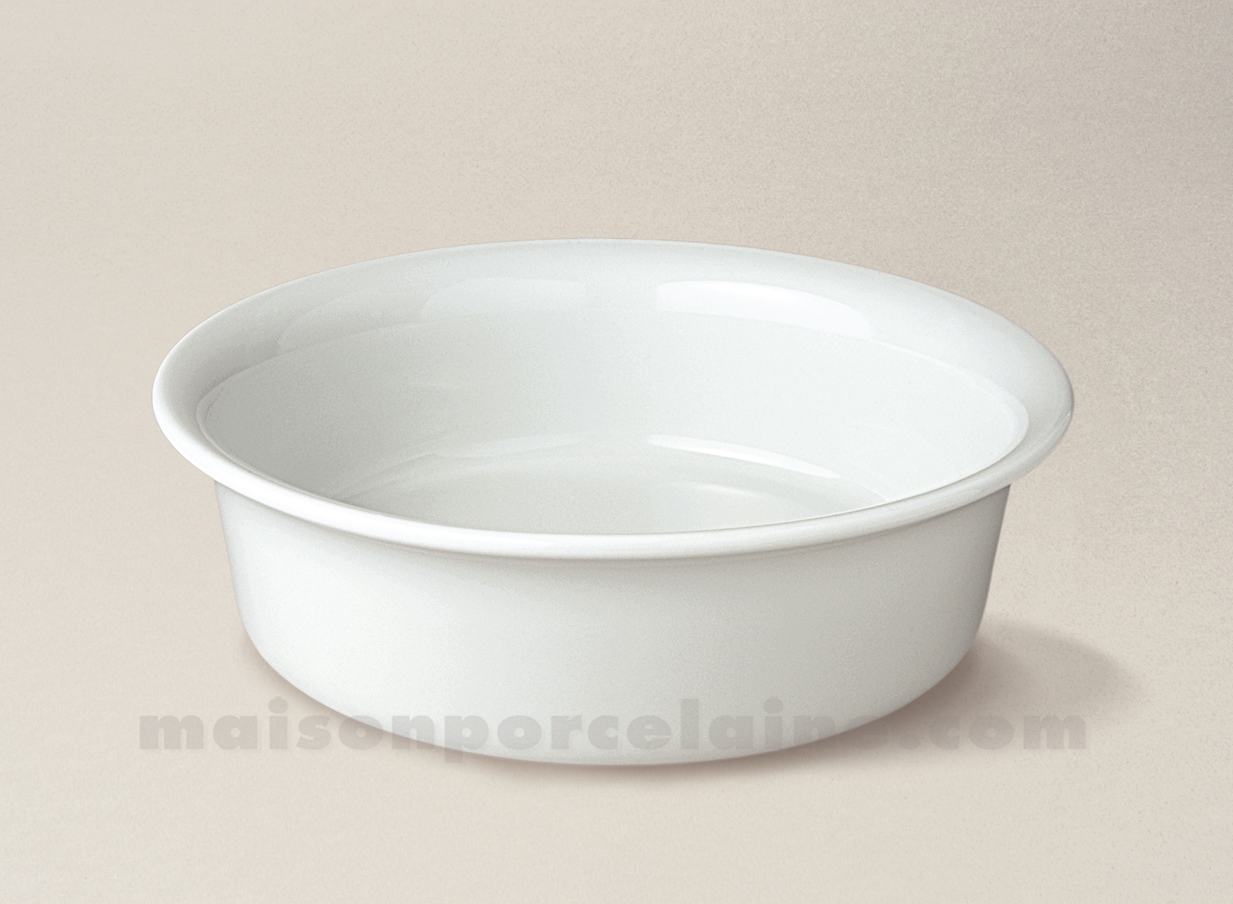 PLAT A FOUR ROTIR CARRE PORCELAINE BLANCHE 32X27 - Maison de la Porcelaine