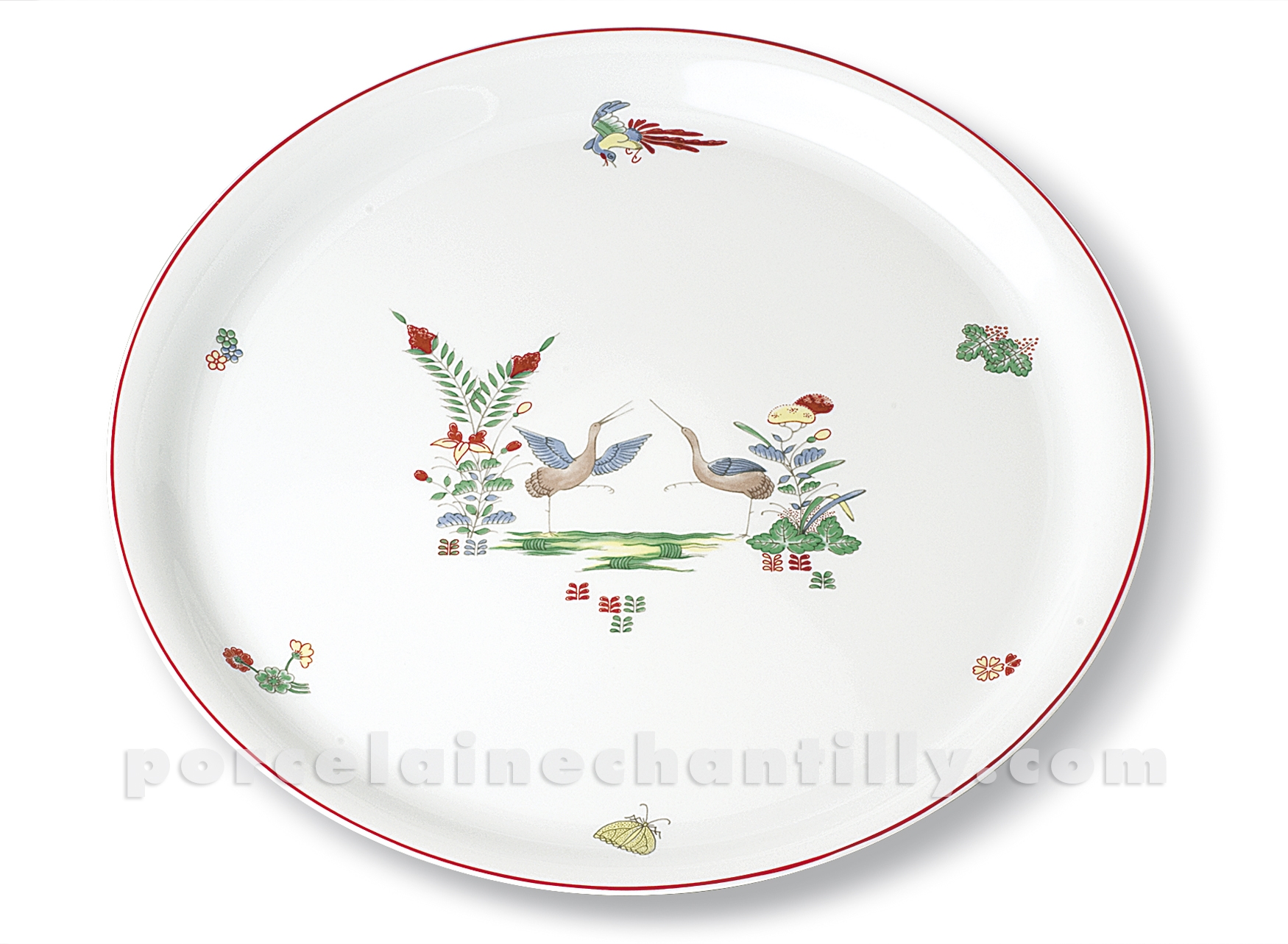 PLAT CAKE LIMOGES EMPIRE 37X15 - Maison de la Porcelaine