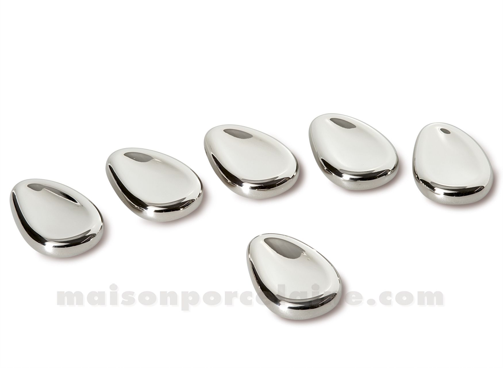 PORTE COUTEAU DROP COUZON ACIER MASSIF18/10 - 6 PIECES - COFFRET CADEAU -  Maison de la Porcelaine