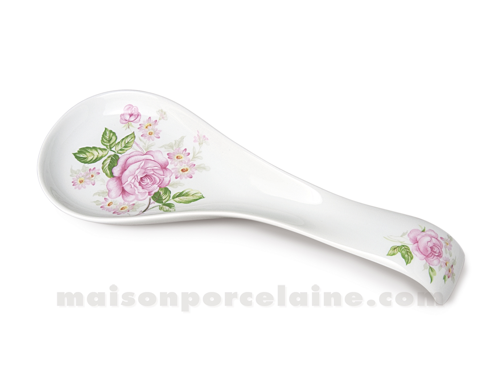 REPOSE CUILLERE PORCELAINE BLANCHE GM 28X10 - Maison de la Porcelaine