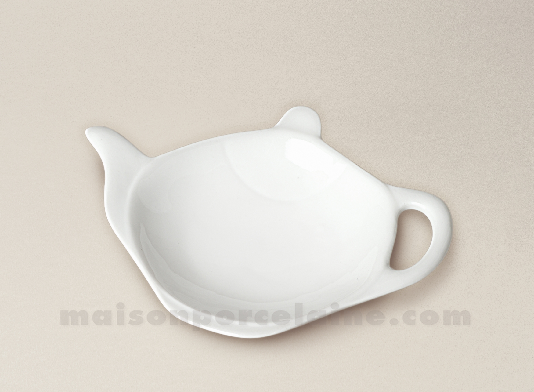 REPOSE SACHET THE PORCELAINE BLANCHE THEIERE 11X8 - Maison de la