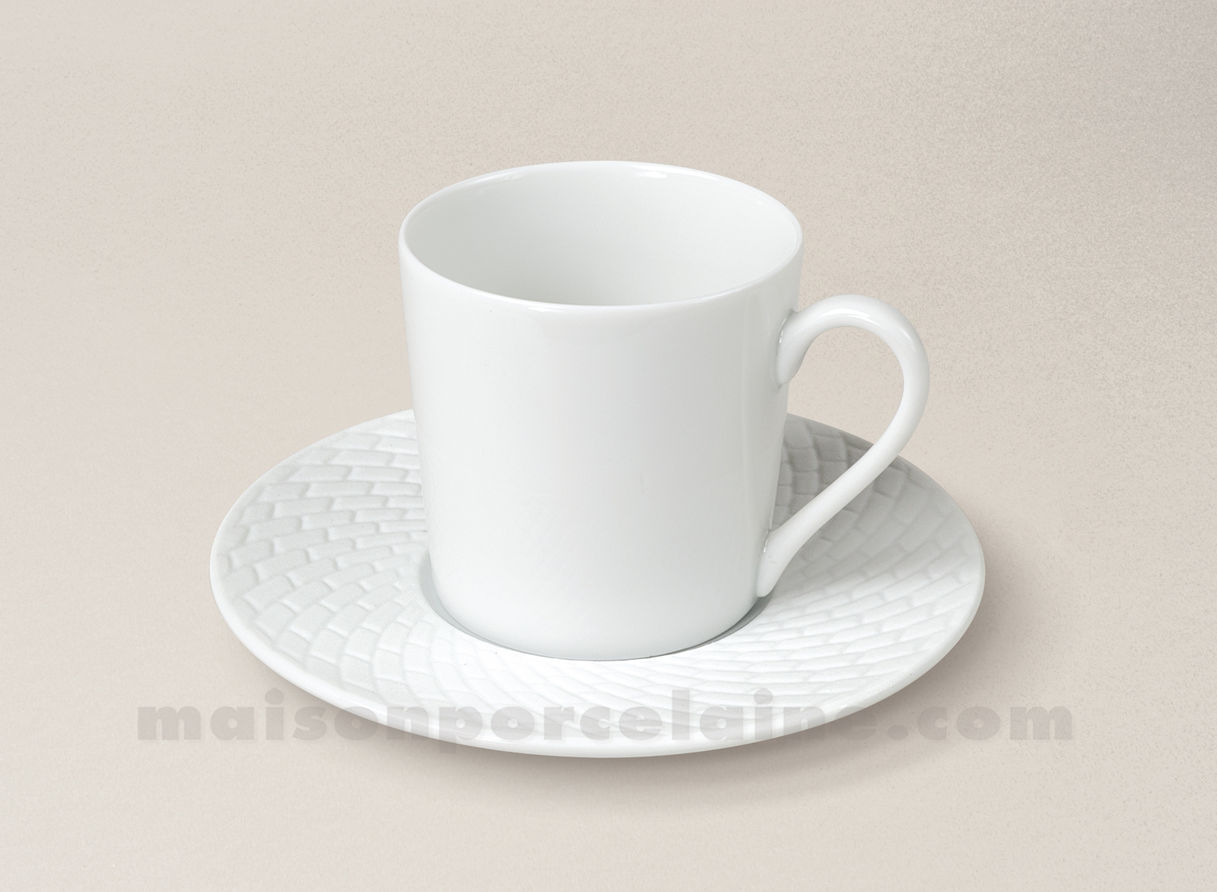 Gobelets Tasses Café Kraft et Blanc 12cl x25