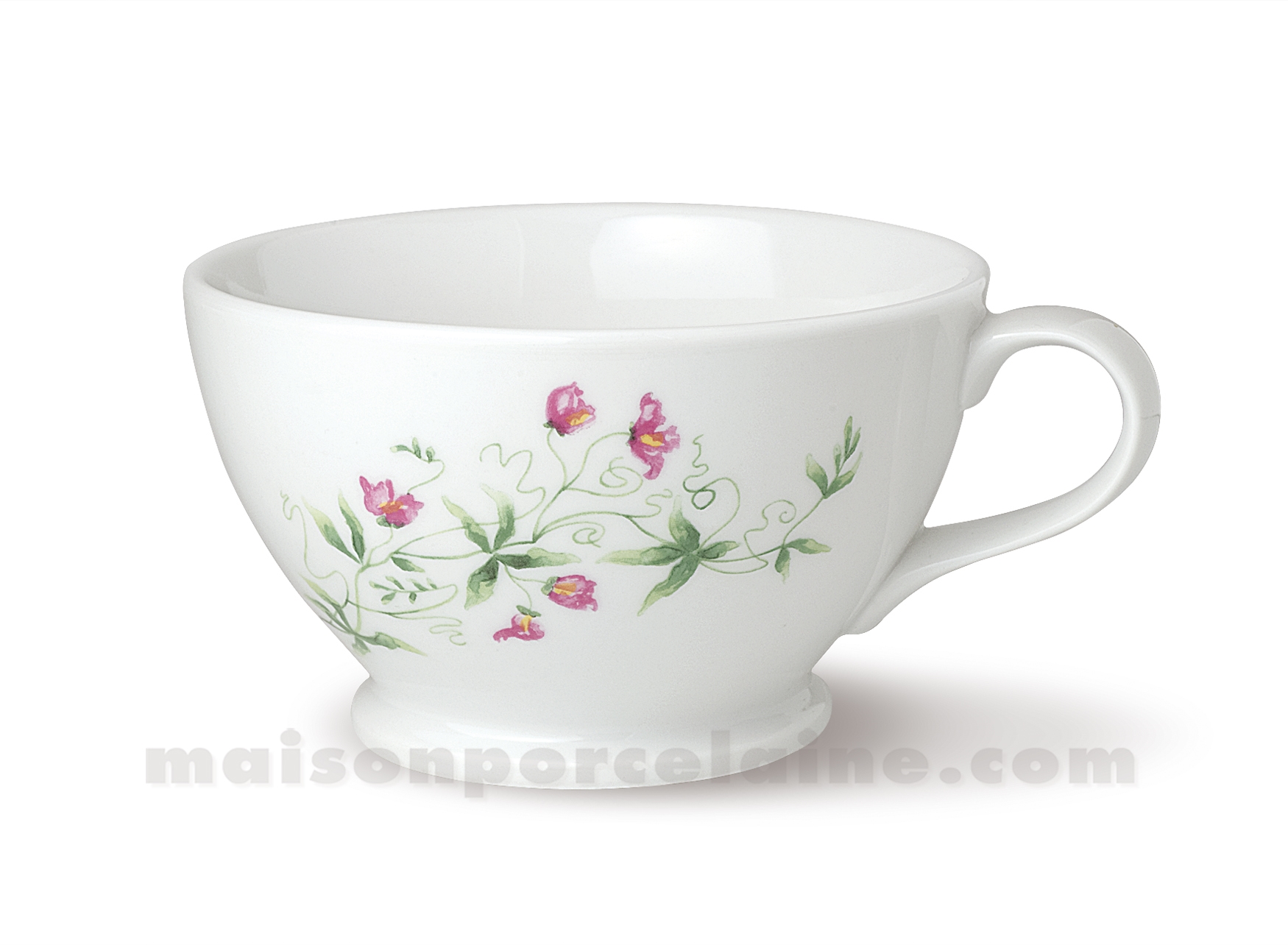 TASSE CAFE+SOUCOUPE PORCELAINE BLANCHE HAUSSMANN FABRIQUEE EN FRANCE 10CL -  Maison de la Porcelaine