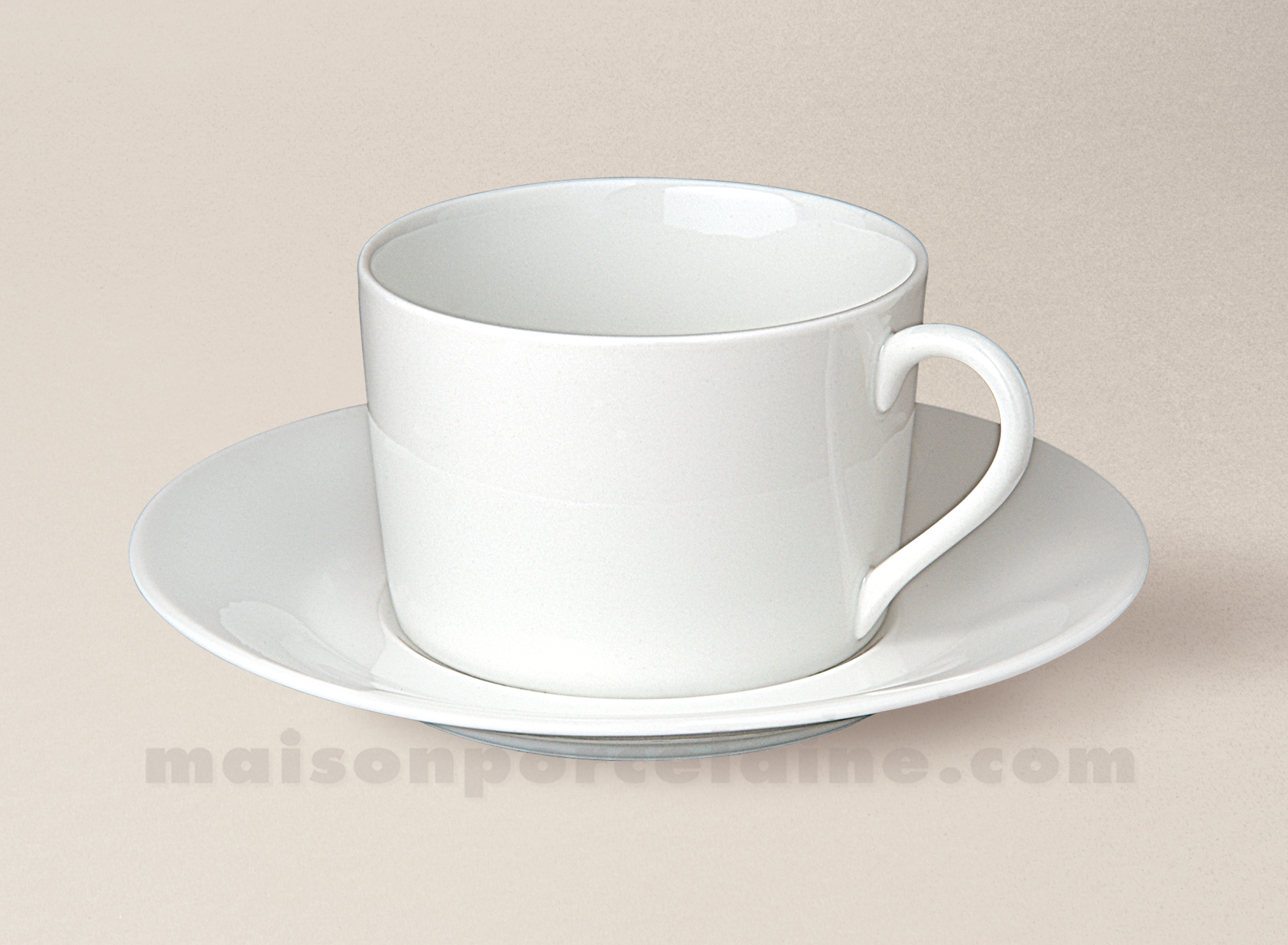 Tasse et soucoupe vert empire filet or