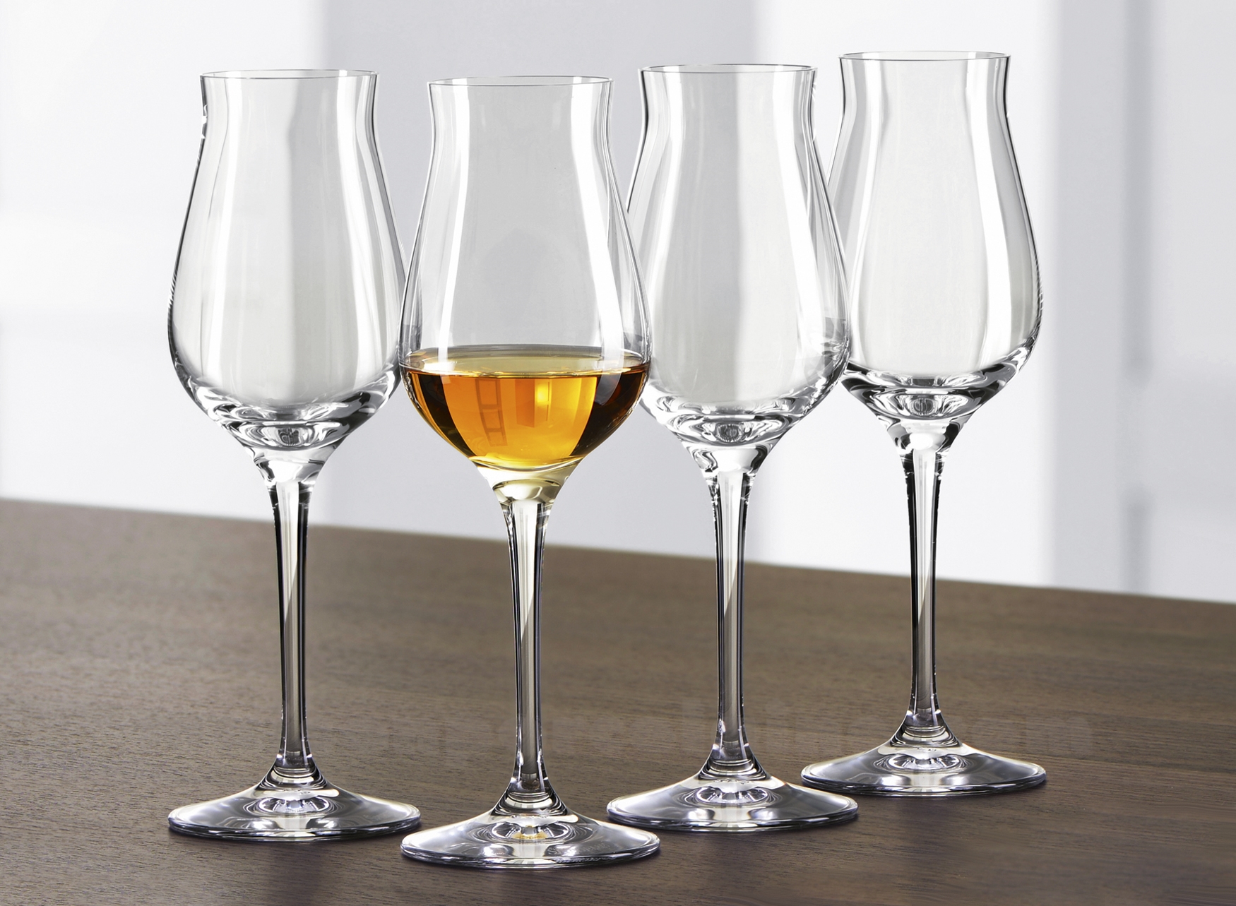 Lot De 4 Verres à Digestif Décorés – Multicouleur – Vintage