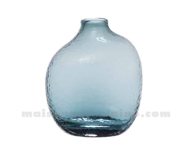 AMORE - VASE VERRE EMERAUDE 12X8XH14CM