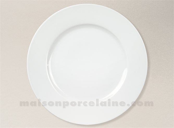 ASS PLATE PORCELAINE BLANCHE SOLOGNE 30CM (TH)