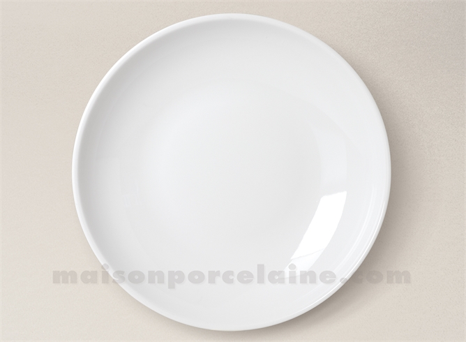 ASSIETTE COUSCOUS PORCELAINE BLANCHE 26X5CM