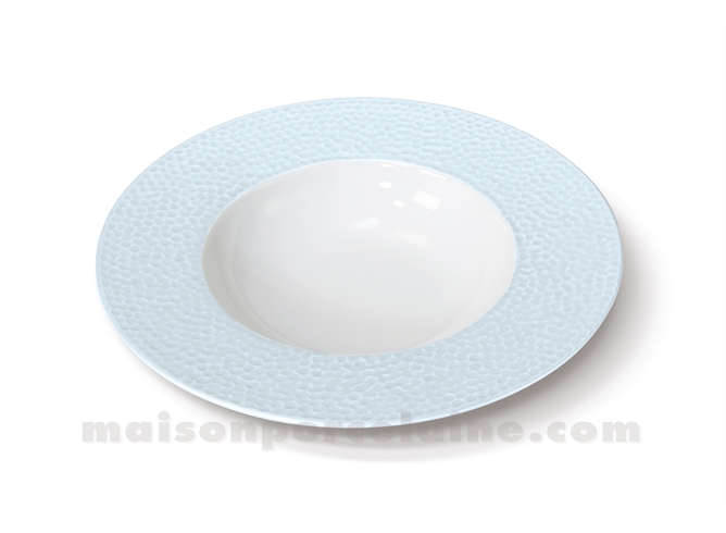 ASSIETTE CREUSE AILE REVES D'OPALINE D23.5 - CURACAO