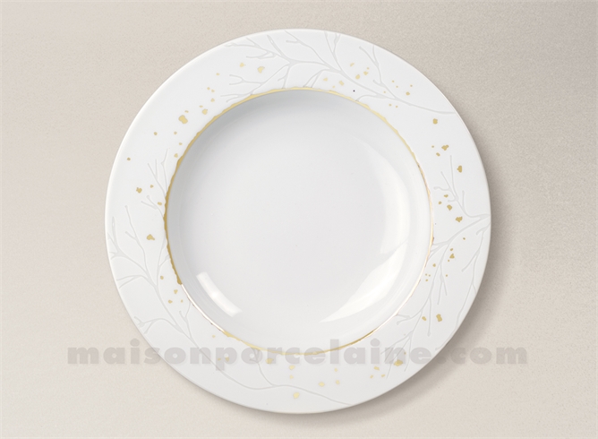 ASSIETTE CREUSE BANQUISE 20X4.2