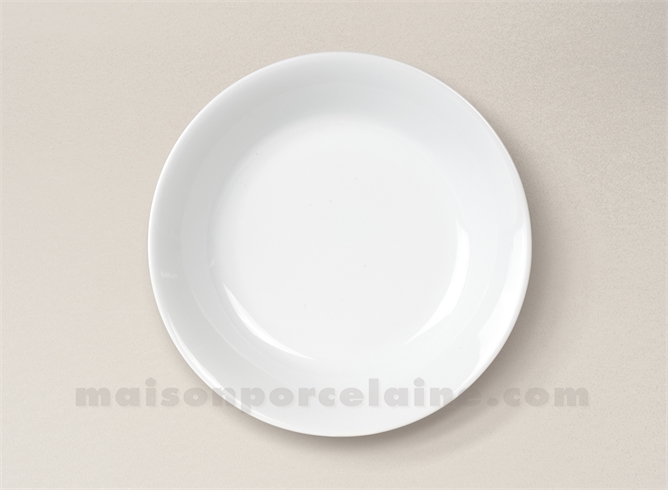 ASSIETTE CREUSE CALOTTE LIMOGES PORCELAINE BLANCHE EMPIRE D19