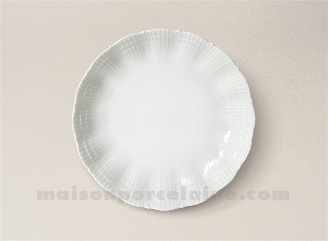 ASSIETTE CREUSE CALOTTE PATE EXTRA BLANCHE LIMOGES CORAIL D19