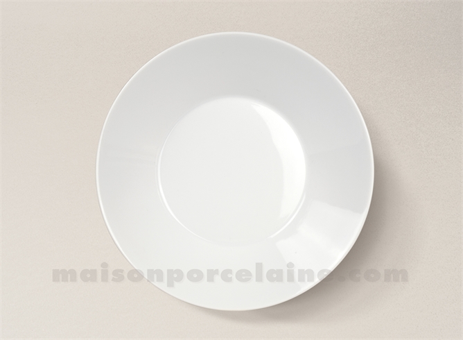 ASSIETTE CREUSE GOURMET PORCELAINE BLANCHE AUCKLAND D22