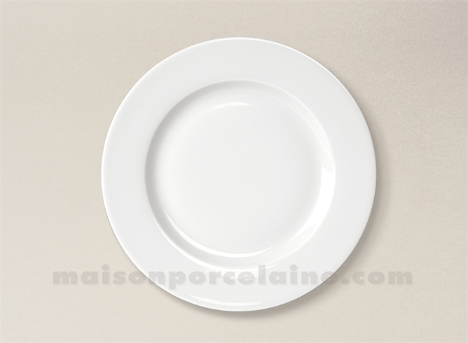 ASSIETTE DESSERT PORCELAINE BLANCHE EMPIRE FABRIQUEE EN FRANCE D22