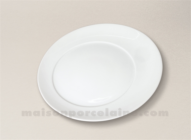 ASSIETTE DESSERT PORCELAINE BLANCHE KOSMOS D23