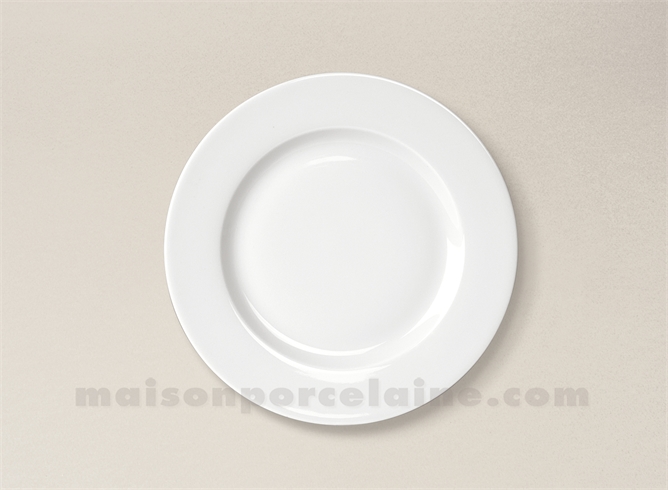 ASSIETTE GATEAU LIMOGES PORCELAINE BLANCHE EMPIRE D19