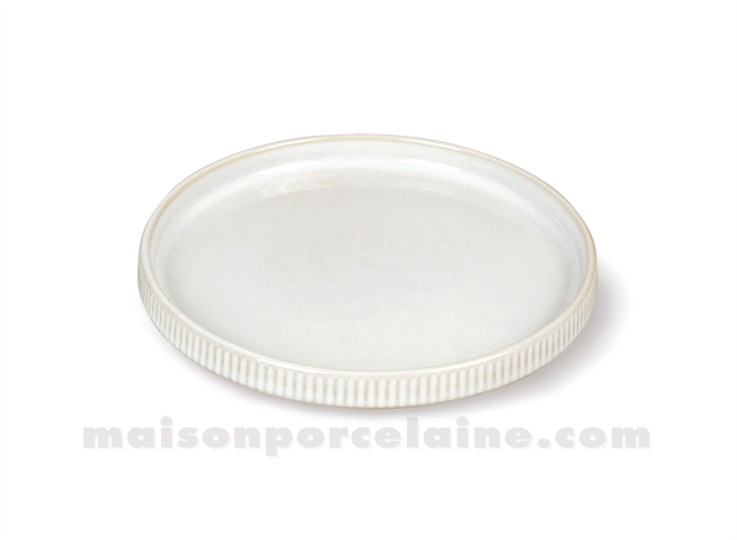 ASSIETTE GRES COCKTAIL MEDARD DE NOBLAT AGORA BEIGE 16,5CM