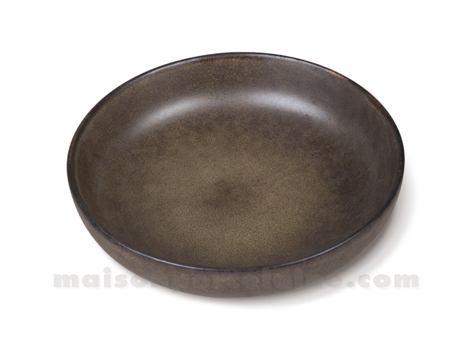 ASSIETTE GRES CREUSE SALADE ET PATES MEDARD DE NOBLAT MAORI 19CM M M