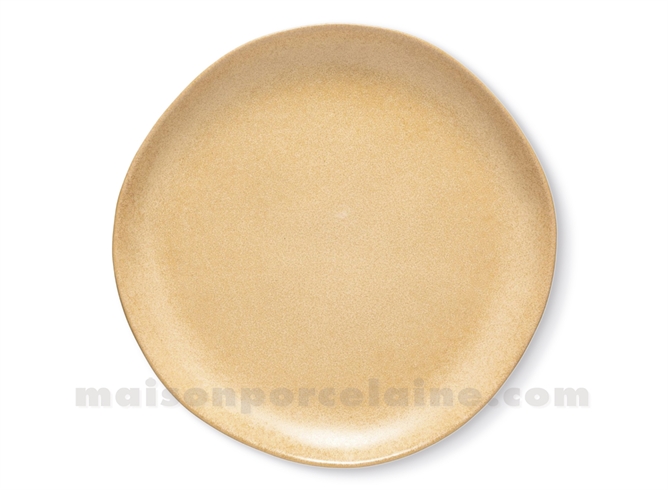 ASSIETTE GRES PLATE LIVIA CHAMPAGNE COSTA NOVA 28CM