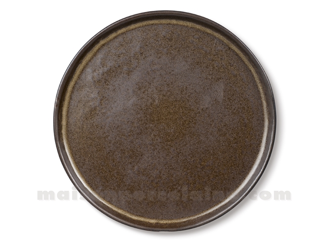 ASSIETTE GRES PLATE MEDARD DE NOBLAT MAORI 27,5CM