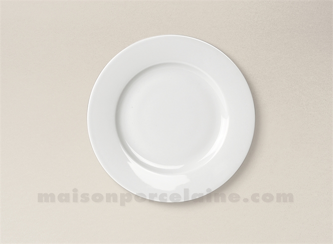 ASSIETTE PAIN LIMOGES PORCELAINE BLANCHE EMPIRE D16