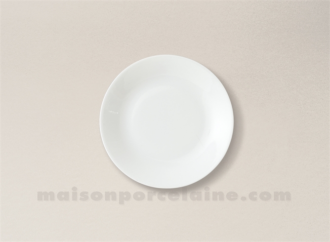 ASSIETTE PAIN LIMOGES PORCELAINE BLANCHE ENVIE D15.5