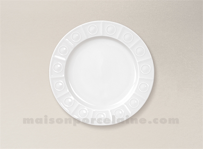 ASSIETTE PAIN LIMOGES PORCELAINE BLANCHE OSMOSE