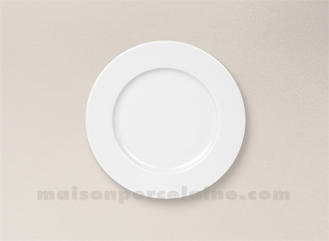 ASSIETTE PAIN PORCELAINE BLANCHE SOLOGNE D16