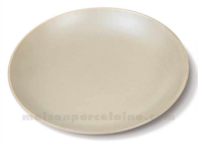 ASSIETTE PLAT DU JOUR COUPE OKRA SAFRAN 26,5X5CM