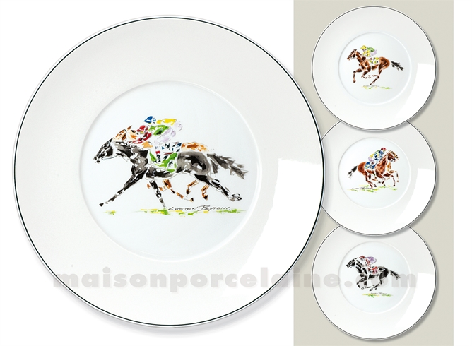 ASSIETTE PLATE LIMOGES ENVIE D28