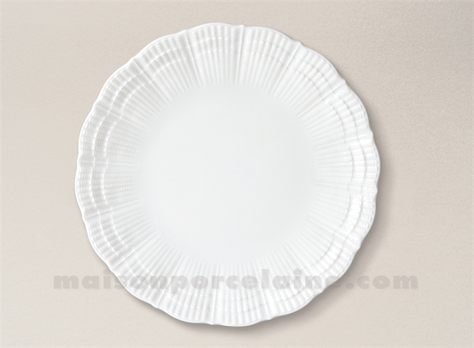 ASSIETTE PLATE PATE EXTRA BLANCHE LIMOGES CORAIL D25
