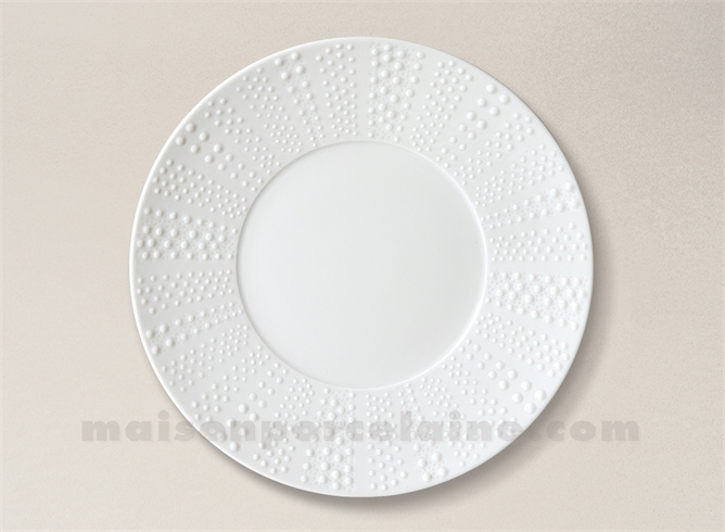 ASSIETTE PLATE PATE EXTRA BLANCHE LIMOGES SANIA D27.5