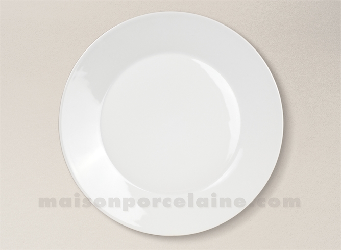 ASSIETTE PLATE PORCELAINE BLANCHE AUCKLAND D27