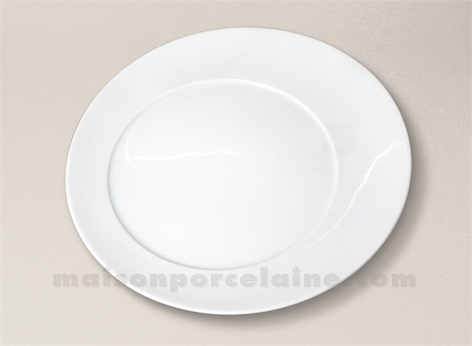 ASSIETTE PLATE PORCELAINE BLANCHE KOSMOS D28