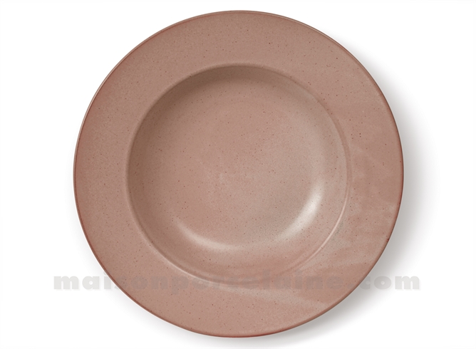 ASSIETTE PORCELAINE PASTA OKRA TERRACOTA 30X5CM