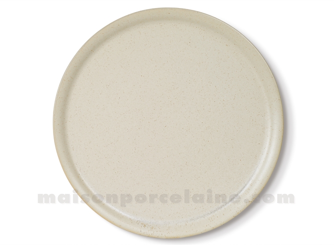 ASSIETTE PORCELAINE PIZZA OKRA SAFRAN 31,5X2CM