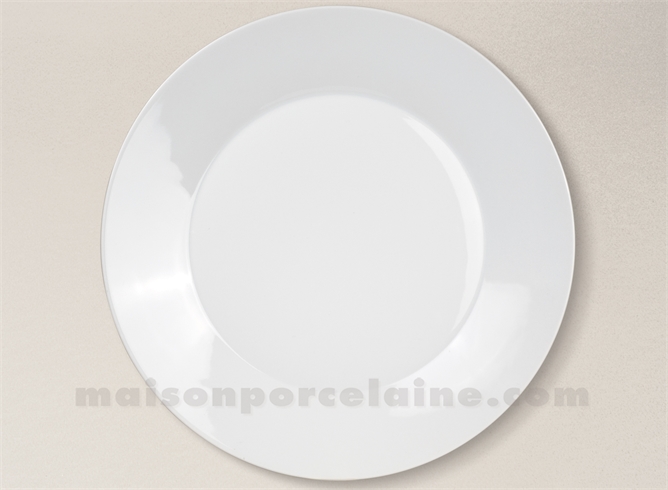 ASSIETTE PRESENTATION PORCELAINE BLANCHE AUCKLAND D30