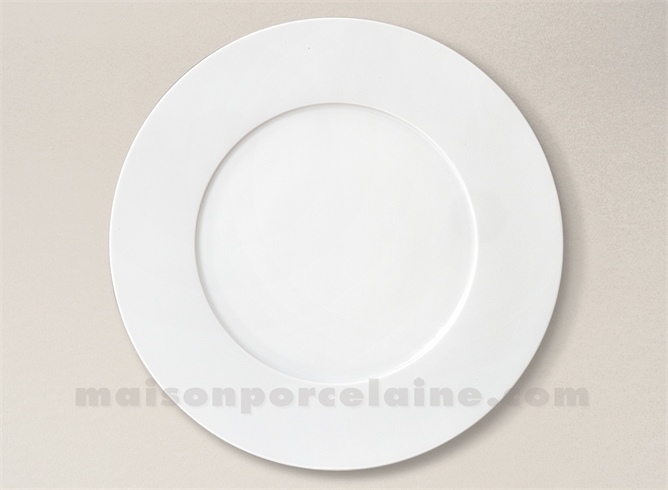 ASSIETTE PRESENTATION PORCELAINE BLANCHE ZEN D31